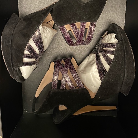 Nicholas Kirkwood Strappy stiletto Black Suede - 7 - Picture 12 of 16